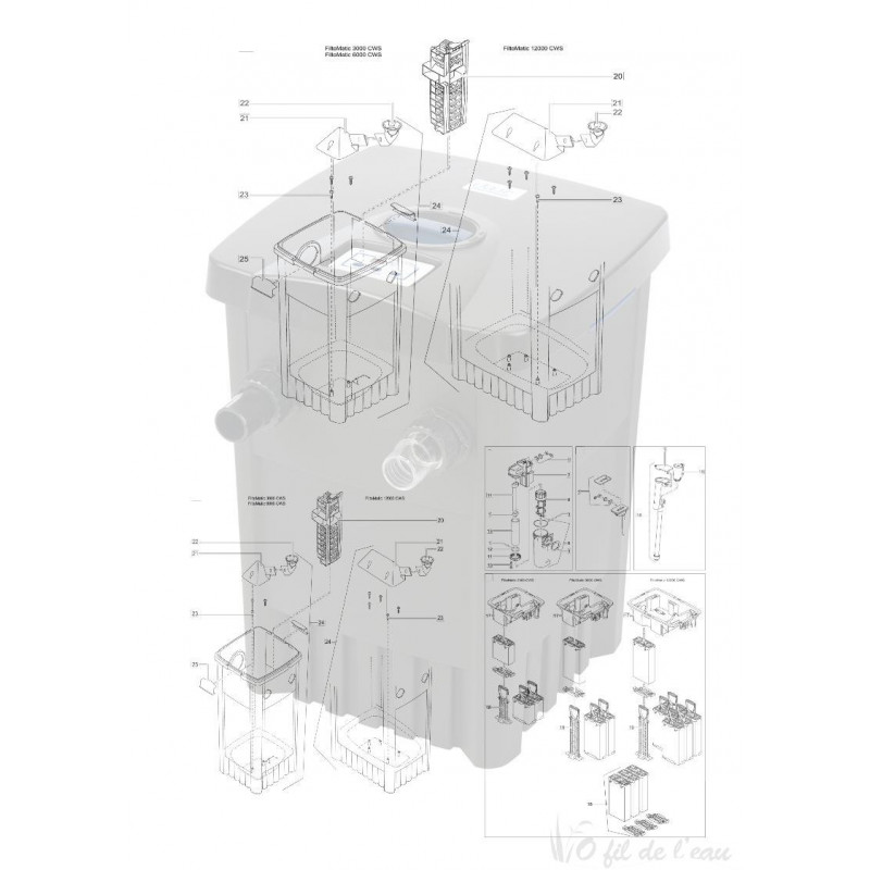 Pièces détachées pour FiltoMatic CWS 7000 Oase