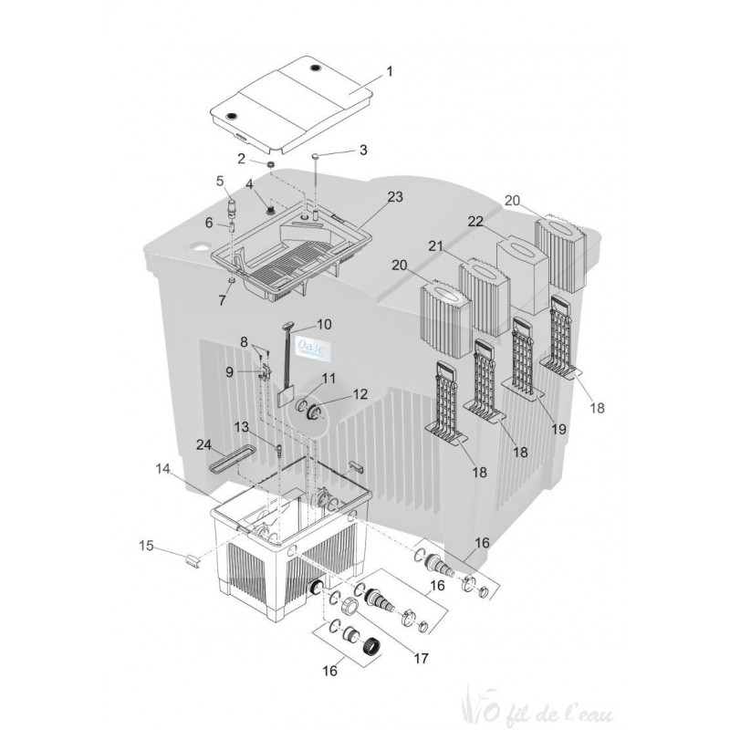 Pièces détachées pour biosmart 18000 Oase