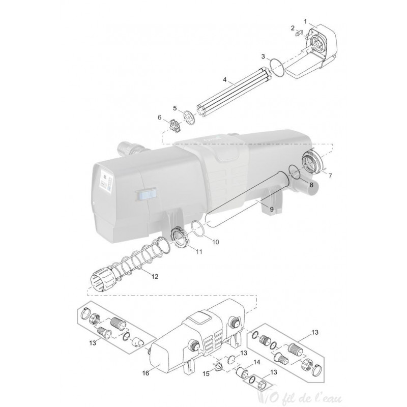 Pièces détachées pour Bitron Eco 120 W Oase