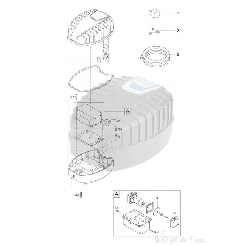 OASE AquaOxy 250 Pompe à air ou bulleur pour bassin