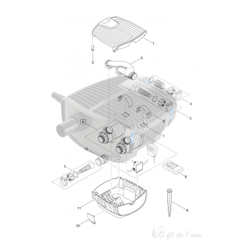 Pièces détachées pour aquamax eco twin 20000 Oase