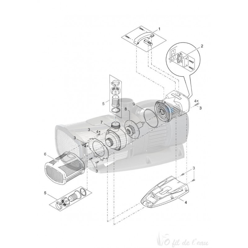 Pièces détachées pour aquarius eco expert 22000 Oase