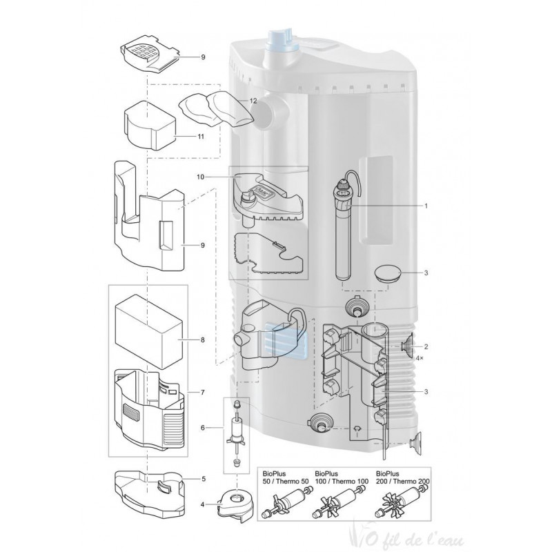 Pièces détachées pour BioPlus 50 Oase