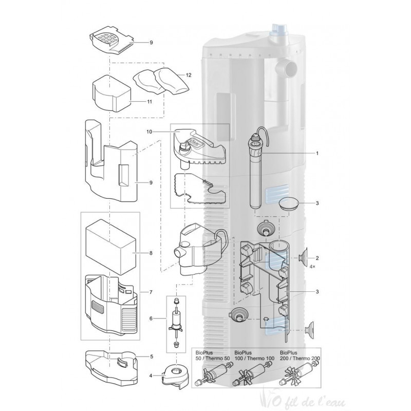 Pièces détachées pour BioPlus 200 Oase