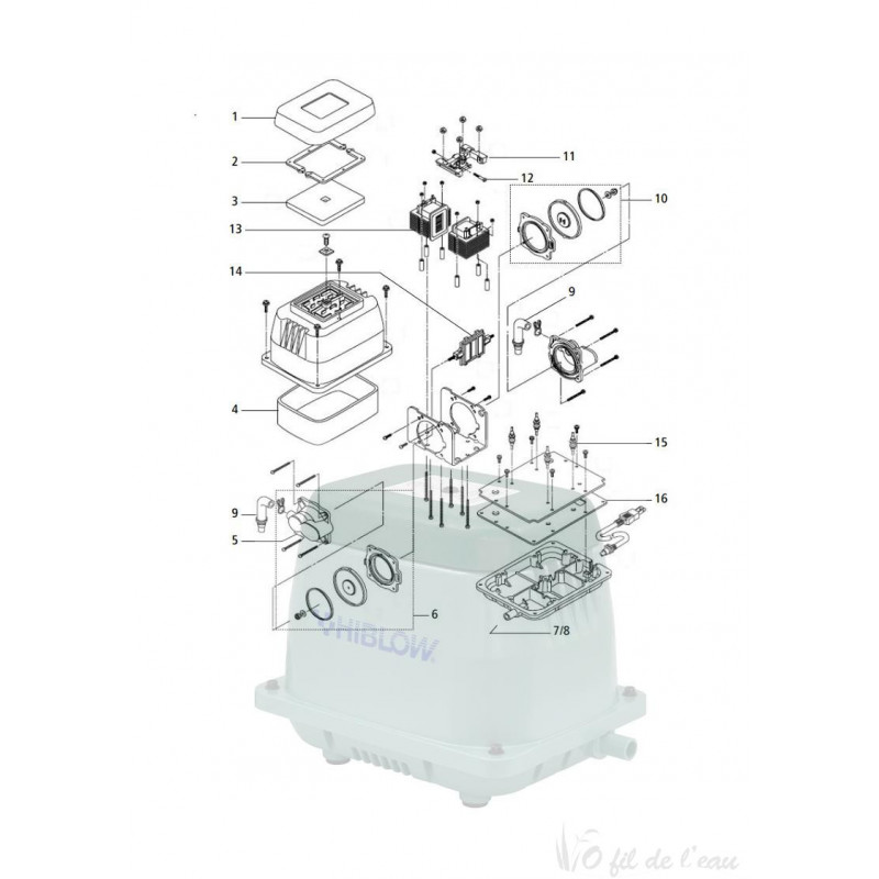 Pièces détachées pour Hiblow 120