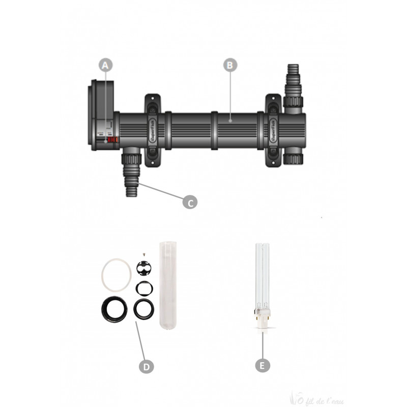 Pièces détachées pour UVC PondClear 18W Superfish jusqu'à 2022