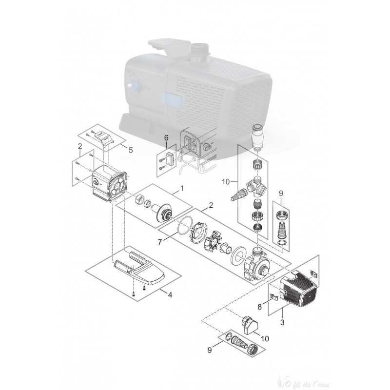 Pièces détachées pour Aquarius Eco Premium 4500/6500 Oase