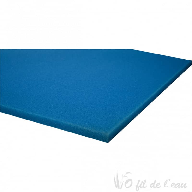 Mousse bleue filtrante 100 cm x 100 cm x 2 cm