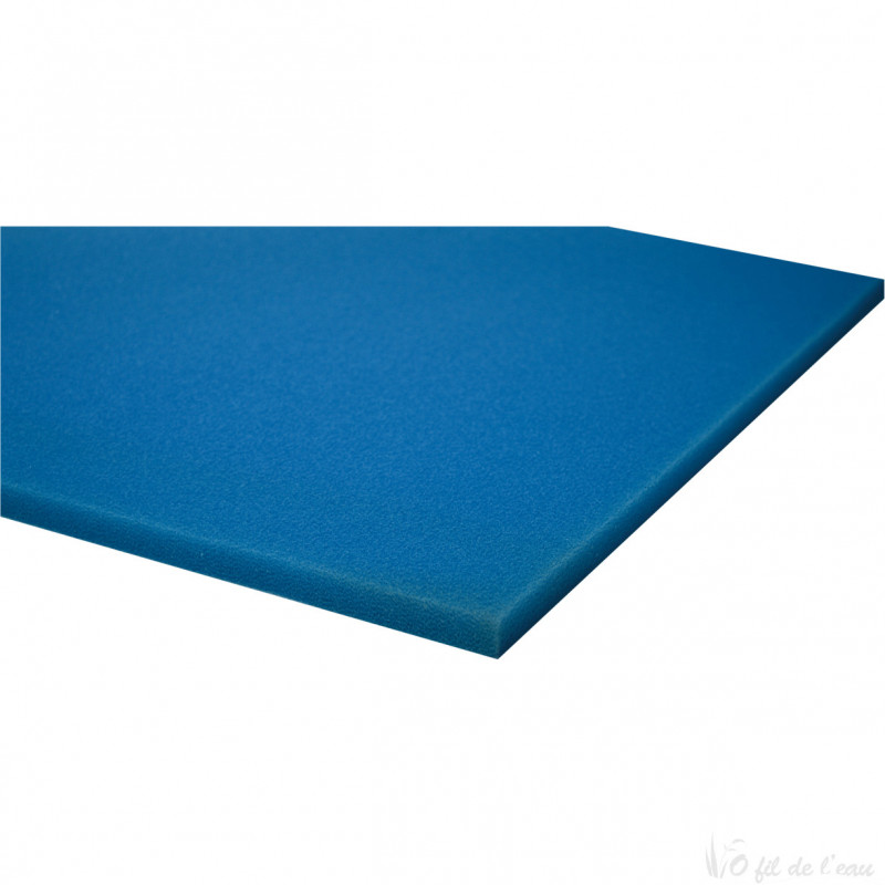 Mousse bleue filtrante 100 cm x 100 cm x 2 cm