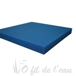 Mousse bleue filtrante 50 cm x 50 cm x 5 cm fine