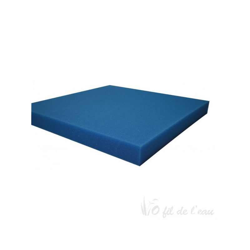 Mousse bleue filtrante 50 cm x 50 cm x 5 cm fine