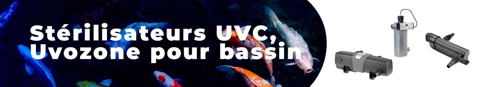 Stérilisateur UV pour bassin et Uvozone pour jardin aquatique