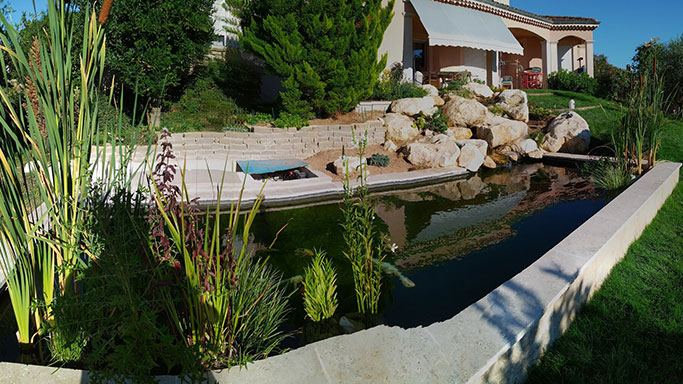 Réalisation bassins et cascades O Fil de l'eau