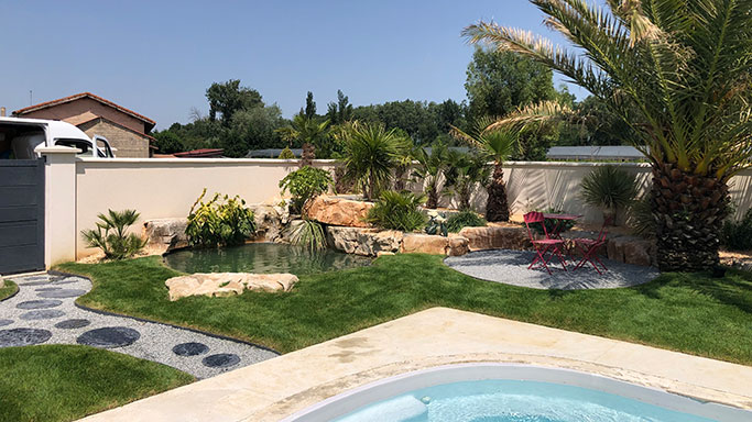 Réalisation jardin massif O Fil de l'eau