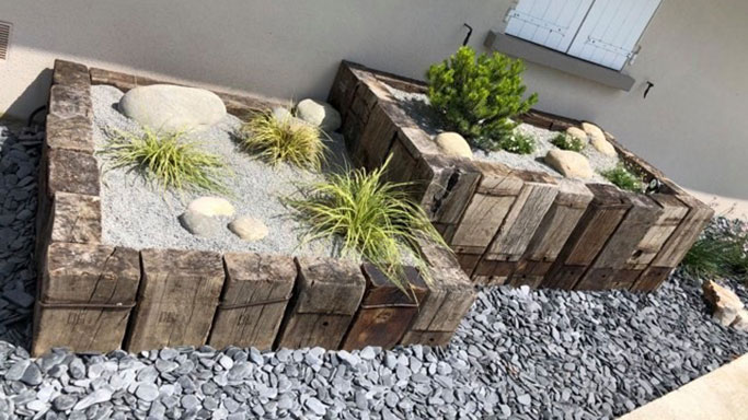 Réalisation jardin massif O Fil de l'eau